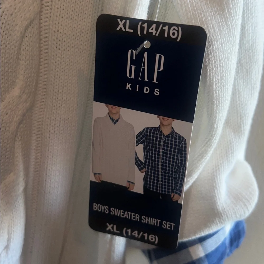 GAP Boys Sweater Shirt Set - 14/16- NWT